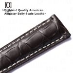 Custom dark brown alligator longines watch strap for Longines Master Collection, Hydroconquest, Conquest, and other Longines watches (2)