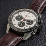 Custom handmade brown alligator strap for Montblanc TimeWalker