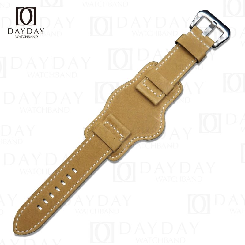 Custom handmade brown suede leather watchbands for Tudor Bund straps (1)