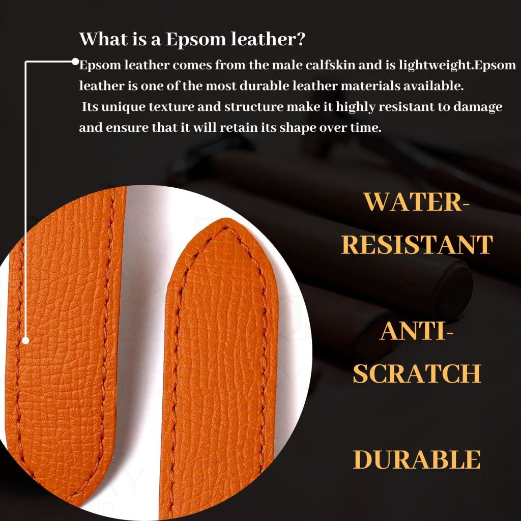Epsom leather introduction durable warter-resistant anti-scratch