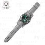 Free Custom alligator leather bund strap for Rolex, Omega, Tudor, Oris, Seiko, Breitling, and more luxury bund watch (2)