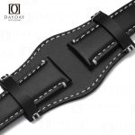 Free custom black bund watch strap 20mm 22mm replacement for sale aftermarket for Tudor Black Bay 58 41 GMT Heritage Rolex Daytona, Omega Speedmaster, Oris, Seiko, Breitling (2)