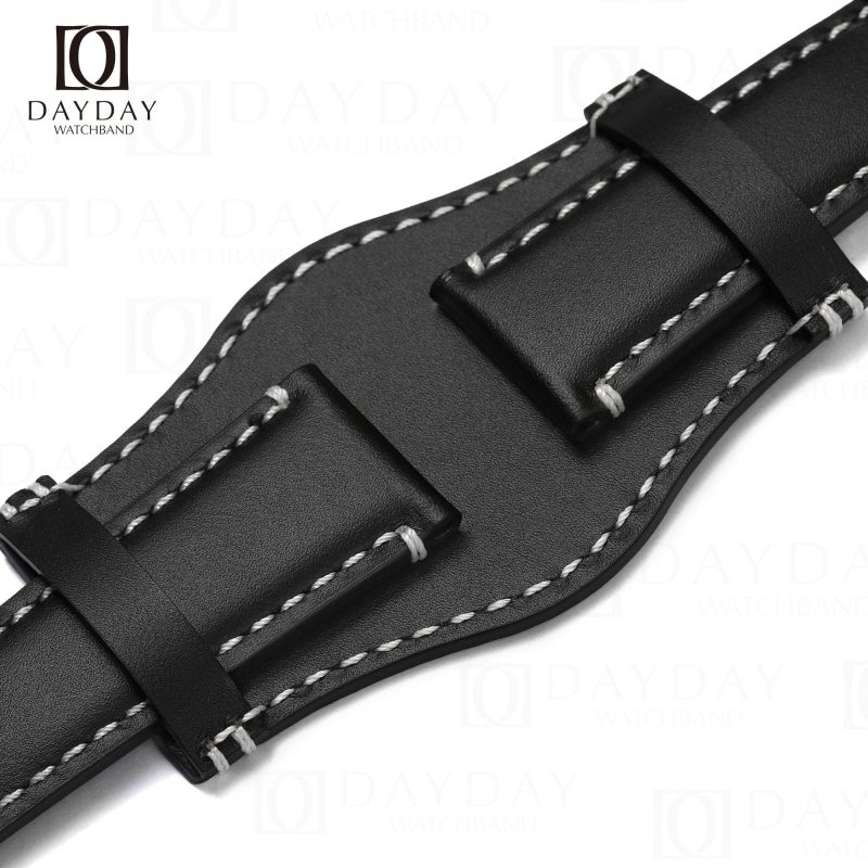 Free custom black bund watch strap 20mm 22mm replacement for sale aftermarket for Tudor Black Bay 58 41 GMT Heritage Rolex Daytona, Omega Speedmaster, Oris, Seiko, Breitling (2)