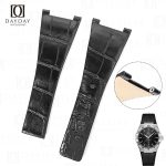 Handcrafted Black alligator Omega Constellation leather strapd for Omega Constellation Co-Axial Master Chronometer