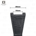 Handcrafted Black alligator Omega Constellation leather strapd for Omega Constellation Co-Axial Master Chronometer (2)