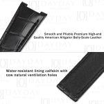 Handcrafted Black alligator Omega Constellation leather strapd for Omega Constellation Co-Axial Master Chronometer watchband (3)