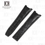 Handcrafted Black alligator Omega Constellation leather strapd for Omega Constellation Co-Axial Master Chronometer watchbands (1)