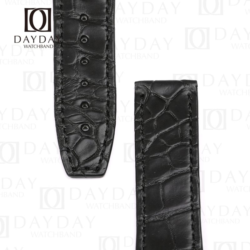 Handcrafted Black alligator Omega Constellation leather strapd for Omega Constellation Co-Axial Master Chronometer watchbands (3)