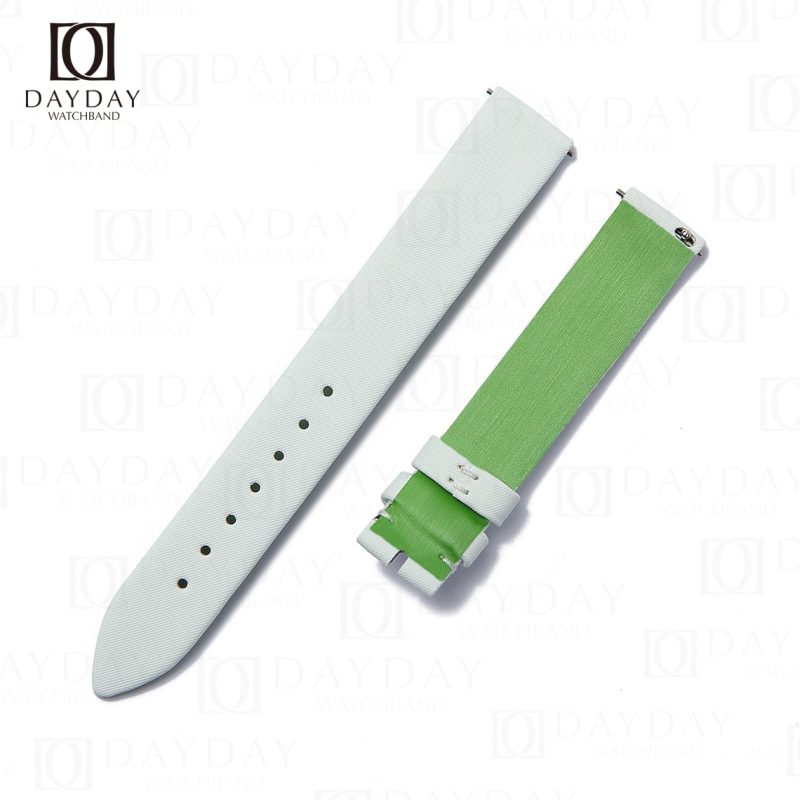 Handcrafted White satin leather Piaget watch bands for Piaget Possession Women