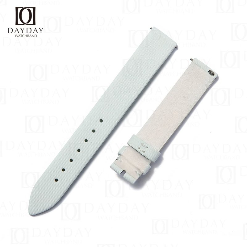 Handmade White Satin watch strap for Piaget Possession Women bands (1)