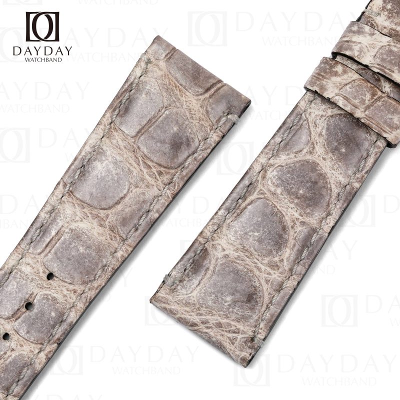 High-end Himalayan alligator bund watch band 20mm 22mm replacement for sale aftermarket for Tudor Black Bay 58 41 GMT Heritage Rolex Daytona, Omega Speedmaster, Oris, Seiko, Breitling