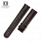 Luxury custom Brown Grand Seiko real alligator leather strap for Elegance Collection, SLGH005, SBGA407, Sbga211 for sale