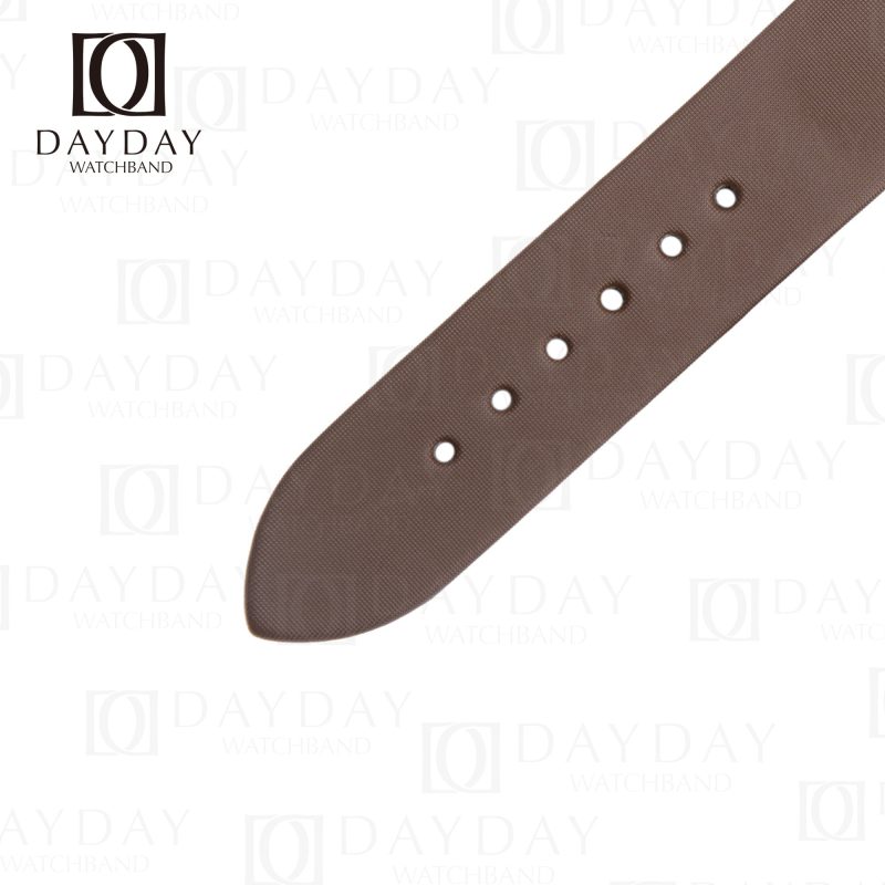 Personalized Handmade Brown satin Glashutte replacement watch bands for Glashuette de lady serenade (2)