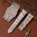 Personalized best Himalayan crocodile bund watch strap 20mm 22mm for Tudor Black Bay 58 41 GMT Heritage Rolex Daytona, Omega Speedmaster, Oris, Seiko, Breitling for sale (2)