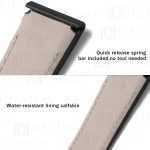 Personalized black Jaeger Lecoultre alligator leather watch strap 22mm Fit for JLC Reverso Men's watch