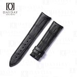 Personalized black Jaeger Lecoultre alligator leather watch strap Fit for Jaeger Lecoultre Master Ultra Thin