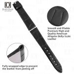 Personalized black alligator custom Piaget watch leather bands quick switch Piaget watch leather strap at low price (2)