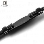 Personalized black calfskin bund watch strap 20mm 22mm for Tudor Black Bay 58 41 GMT Heritage Rolex Daytona, Omega Speedmaster, Oris, Seiko, Breitling for sale