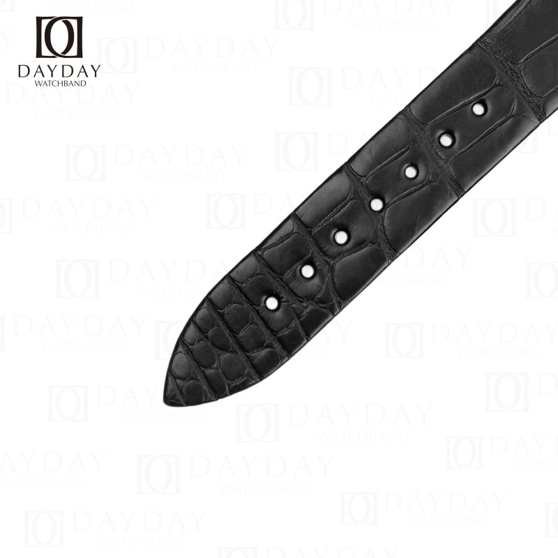 Personalized black crocodile leather watch band for Piaget Altiplano ultra-thin (2)