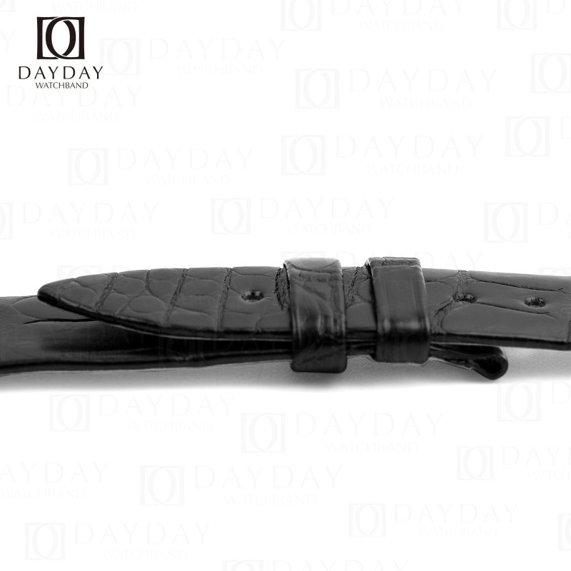 Personalized black crocodile leather watch band for Piaget Altiplano ultra-thin