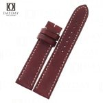 Personalized brown smooth calfskin Glashutte original watch strap replacement 20mm for Glashütte Senator (2)