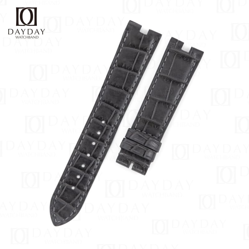 Replacement Rado Florence leather strap Gray Alligator watch band