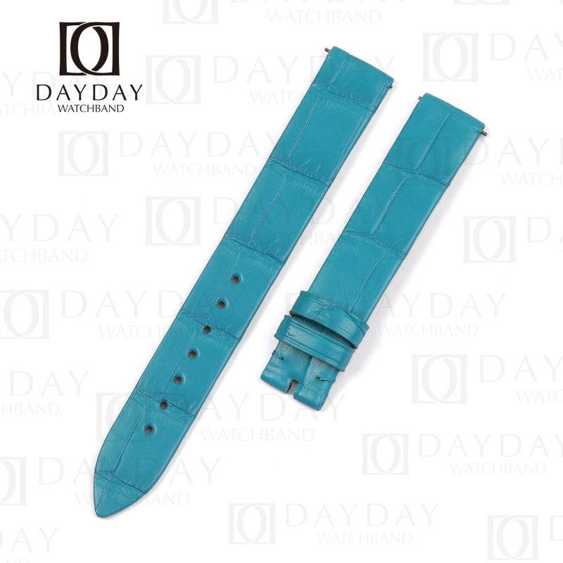 Replacement Tiffany Blue real crocodile leather Piaget Altiplano ultra-thin leather watchband for sale shop online