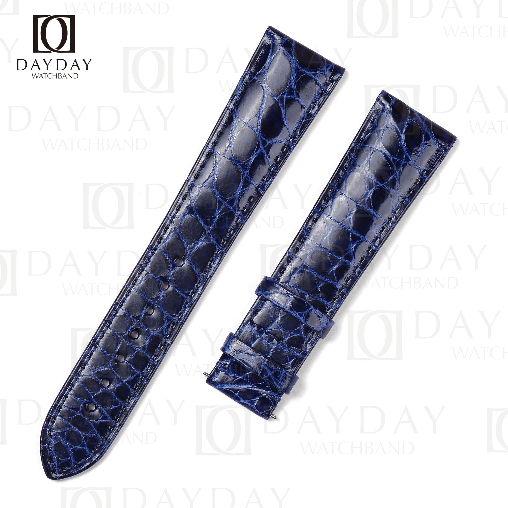 Shop handmade blue custom genuine alligator leather Grand Seiko straps replacement for Grand Seiko Heritage Collection