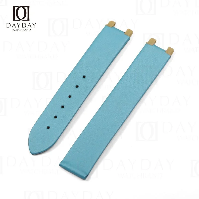 Tiffany blue custom Omega Deville Ladymatic satin watch strap replacement for sale