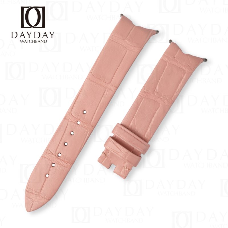 Top quality Pink alligator watch strap for Piaget Limelight Gala, limelight diamond, Twice, G0a42213, G0a41213, G0a41212 high jewelry watch price