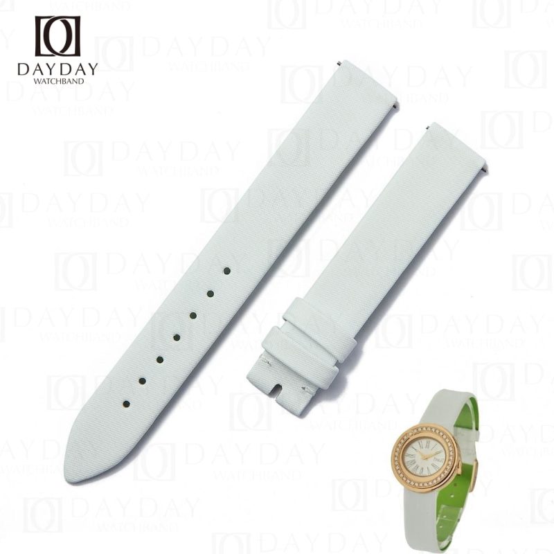 Top quality white satin watch strap for Piaget Possession Women watch price (2)