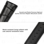 Wholesale retail black Oris replacement strap for Oris Chet Baker watch aftermarket (2)