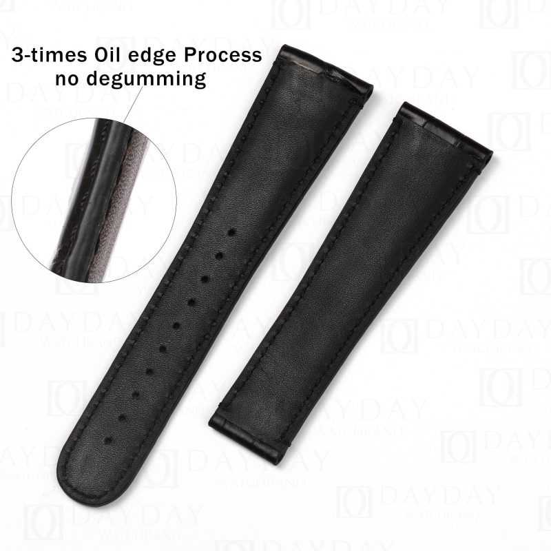 Wholesale retail black Oris replacement strap for Oris Chet Baker watch aftermarket