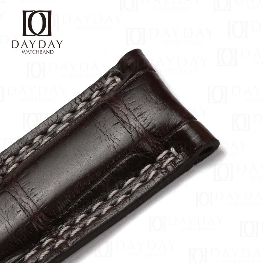 custom alligator leather strap replacement for Jaeger Lecoultre