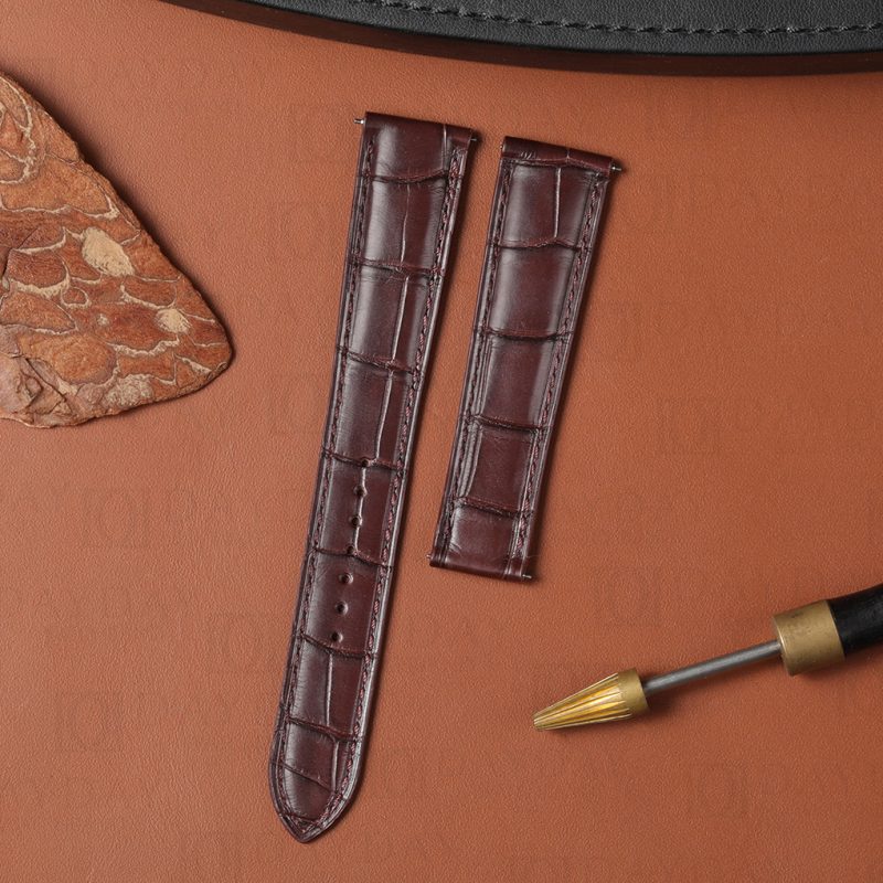 Custom quick-switch crocodile leather strap for Cartier Tank Must（Multi-color）