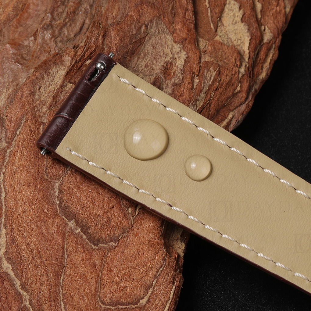 waterproof Itlian calfskin lining for Cartier Tank alligator leather watch strap replacement
