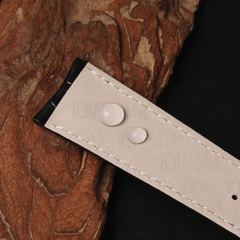 waterproof calfskin lining curved end alligator leather strap for jaeger lecoultre master
