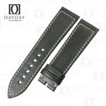 Bespoke custom green calfskin leather Zenith Big Pilots watch watch strap and bands replacement aftermarket 18mm 16mm