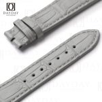Bespoke custom grey real alligator Zenith EL Primero watch bracelet and bands replacement aftermarket