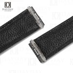 Black Nylon velcro watch bands for Santos de Cartier Small, Medium, Large (2)