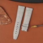 Buy Custom Buy bespoke Grey genuine alligator leather Audemars Piguet flat end strap for AP Code 11.59, Remaster 01 (1)