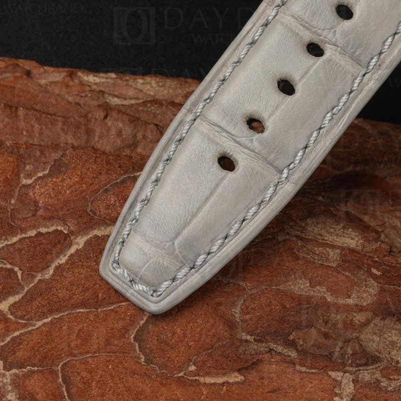 Buy Custom Buy bespoke Grey genuine alligator leather Audemars Piguet flat end strap for AP Code 11.59, Remaster 01 (3)