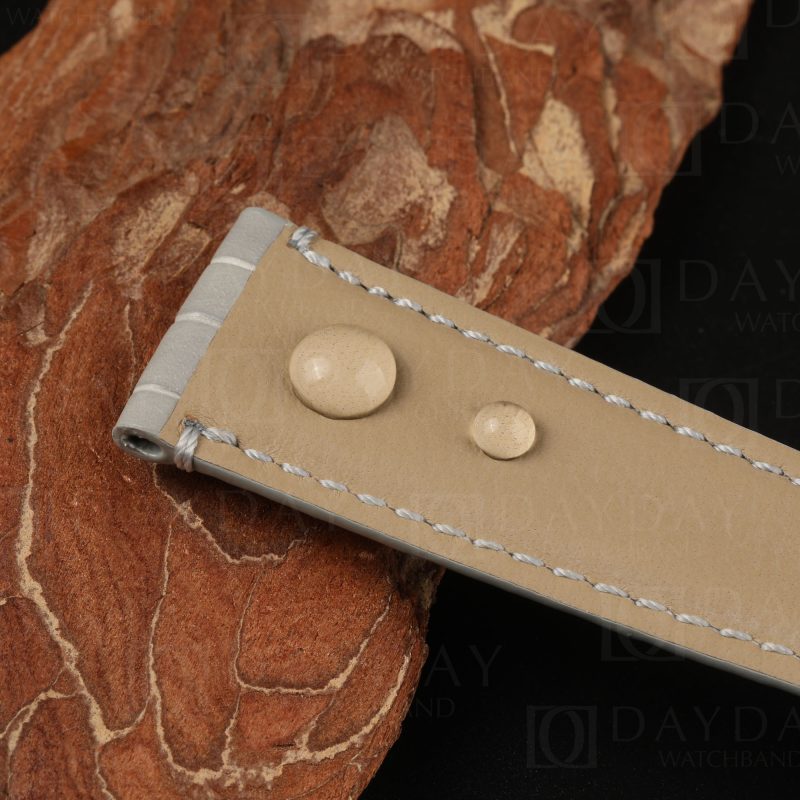 Buy Custom Buy bespoke Grey genuine alligator leather Audemars Piguet flat end strap for AP Code 11.59, Remaster 01 (6)