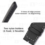 Buy Custom best Nylon fabric Black watch bands straps replacement for Tudor Heritage Black Bay Bronze P01 timepiece watch band (4)