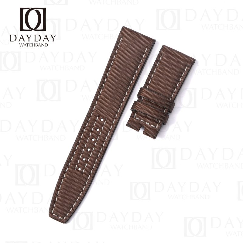 Buy Custom best Nylon fabric Brown watch bands straps replacement for Tudor Heritage Black Bay Bronze P01 timepiece