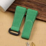 Buy Custom high quality Green canvas velcro watch band replacement for Franck Muller FM Vanguard for sale at low price (2)