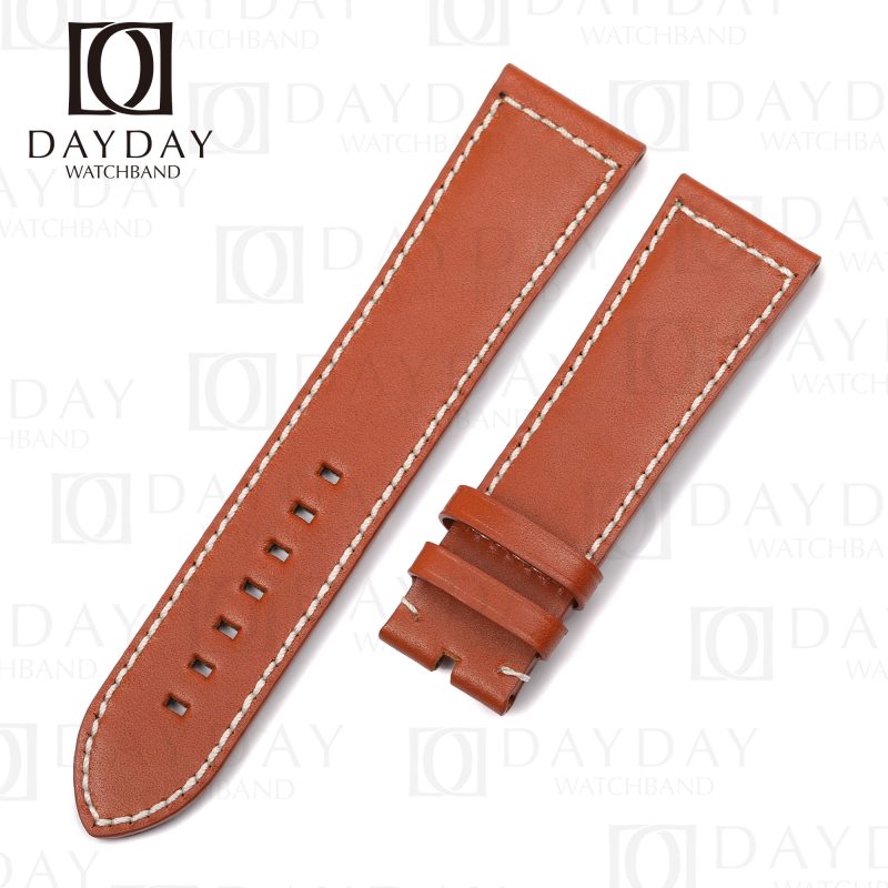 Buy Custom red brown handmade calfskin leather Zenith watch strap and bracelet replacement for Zenith Big Pilots Watch band (1)