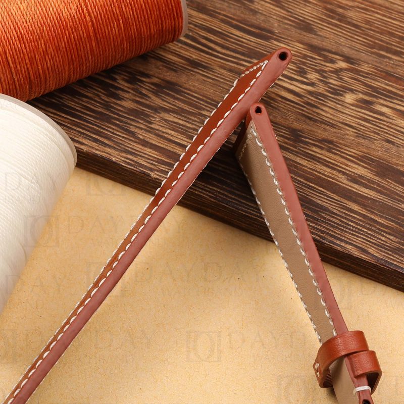 Buy Custom red brown handmade calfskin leather Zenith watch strap and bracelet replacement for Zenith Big Pilots Watchband (1)