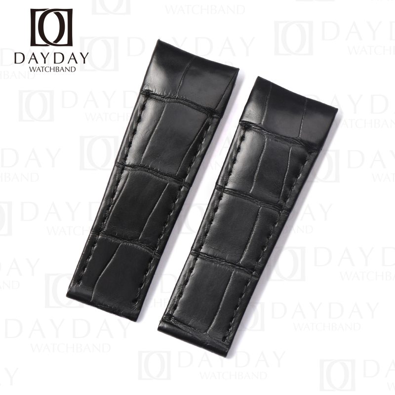 Buy Handcrafted retail free customization genuine crocodile leather Corum Bubble watch strap aftermarket watch band (1)