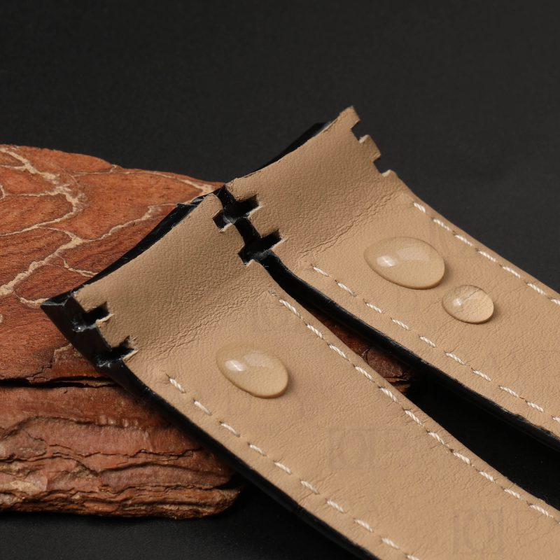 Buy Handcrafted retail free customization genuine crocodile leather Corum Bubble watch strap aftermarket watch band (3)